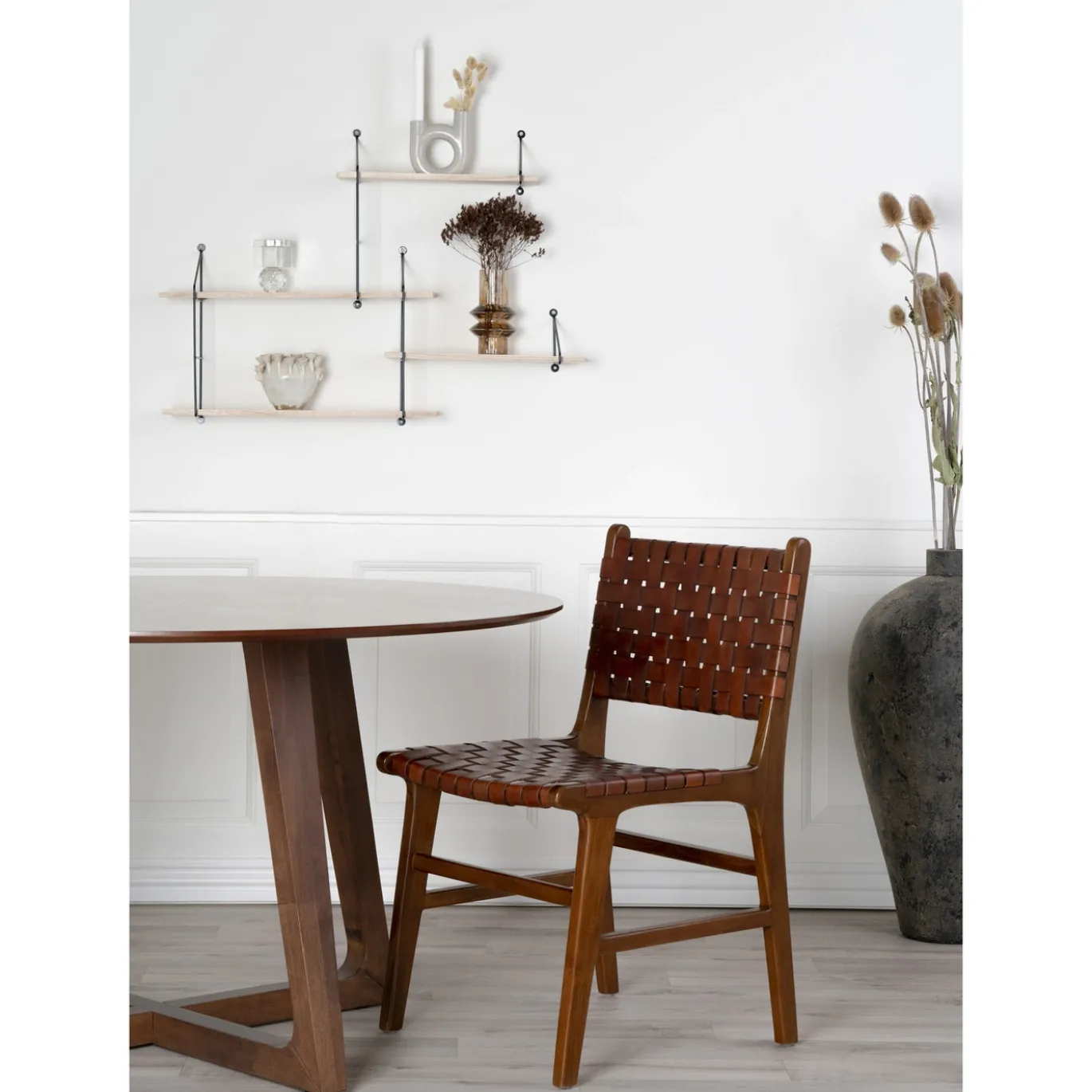 House Nordic Eetkamerstoel Perugia Teak Bruin