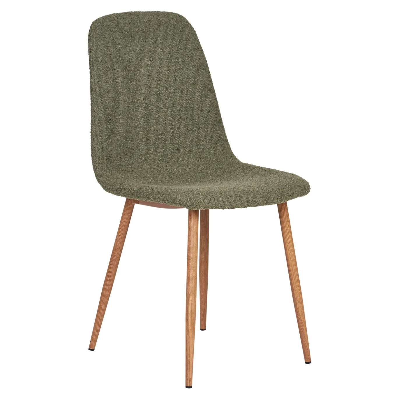 House Nordic Eetkamerstoel Stockholm Bouclé Donkergroen