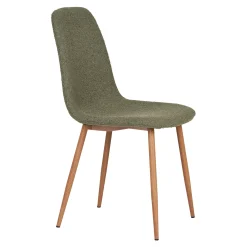 House Nordic Eetkamerstoel Stockholm Bouclé Donkergroen