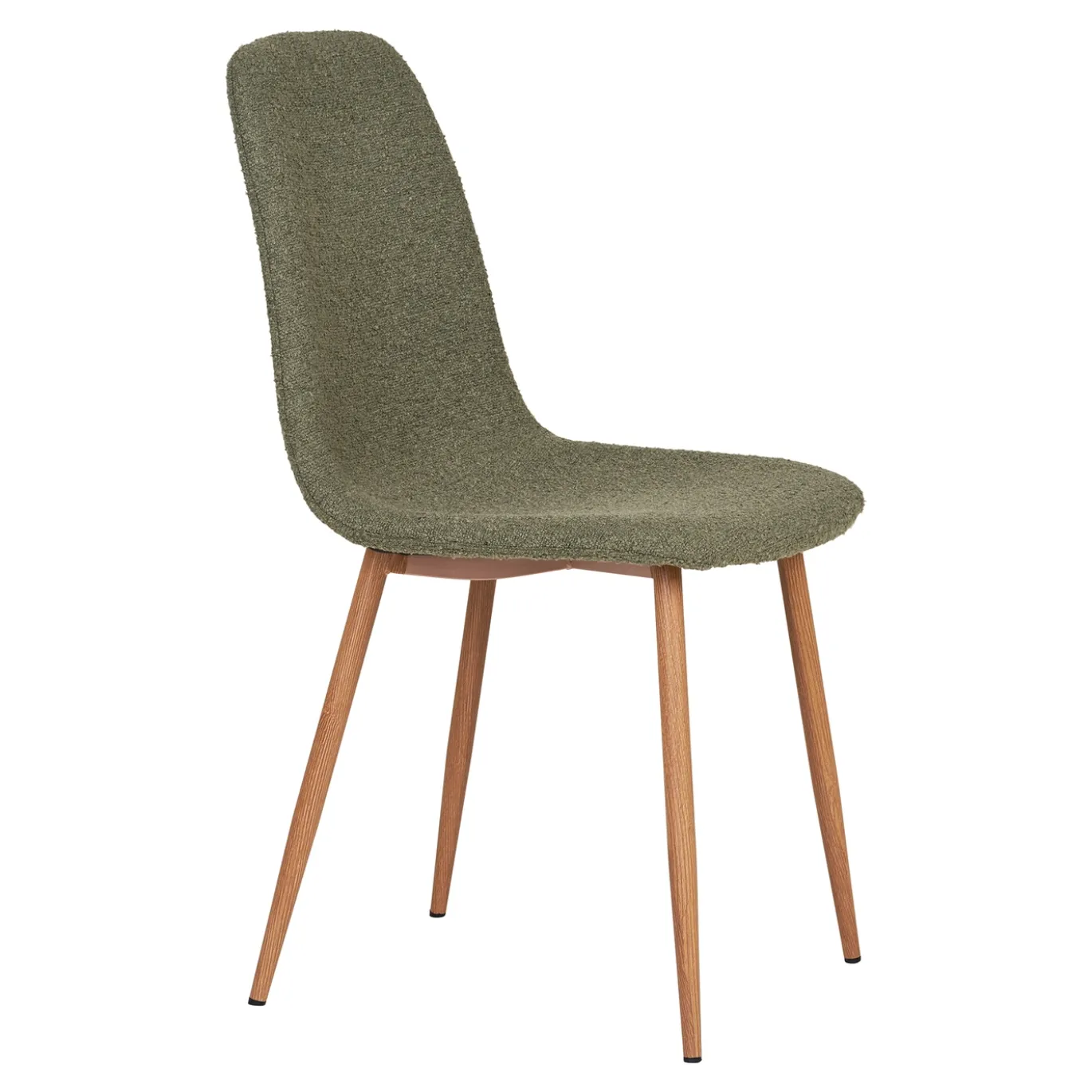 House Nordic Eetkamerstoel Stockholm Bouclé Donkergroen