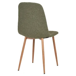 House Nordic Eetkamerstoel Stockholm Bouclé Donkergroen