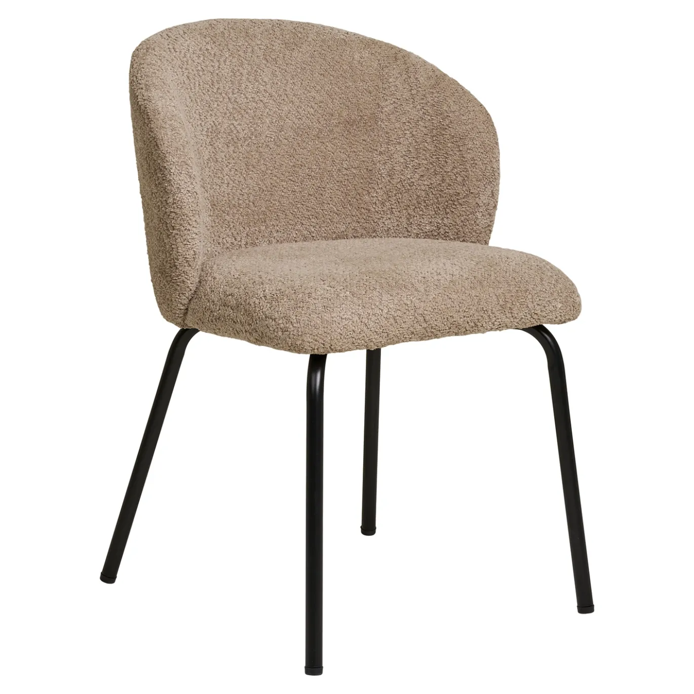 House Nordic Eetkamerstoel Safira Beige Bouclé