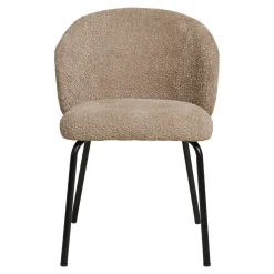 House Nordic Eetkamerstoel Safira Beige Bouclé