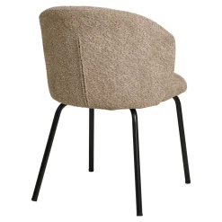 House Nordic Eetkamerstoel Safira Beige Bouclé