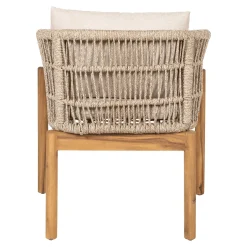 House Nordic Eetkamerstoel Terracina Acacia Bruin/Beige