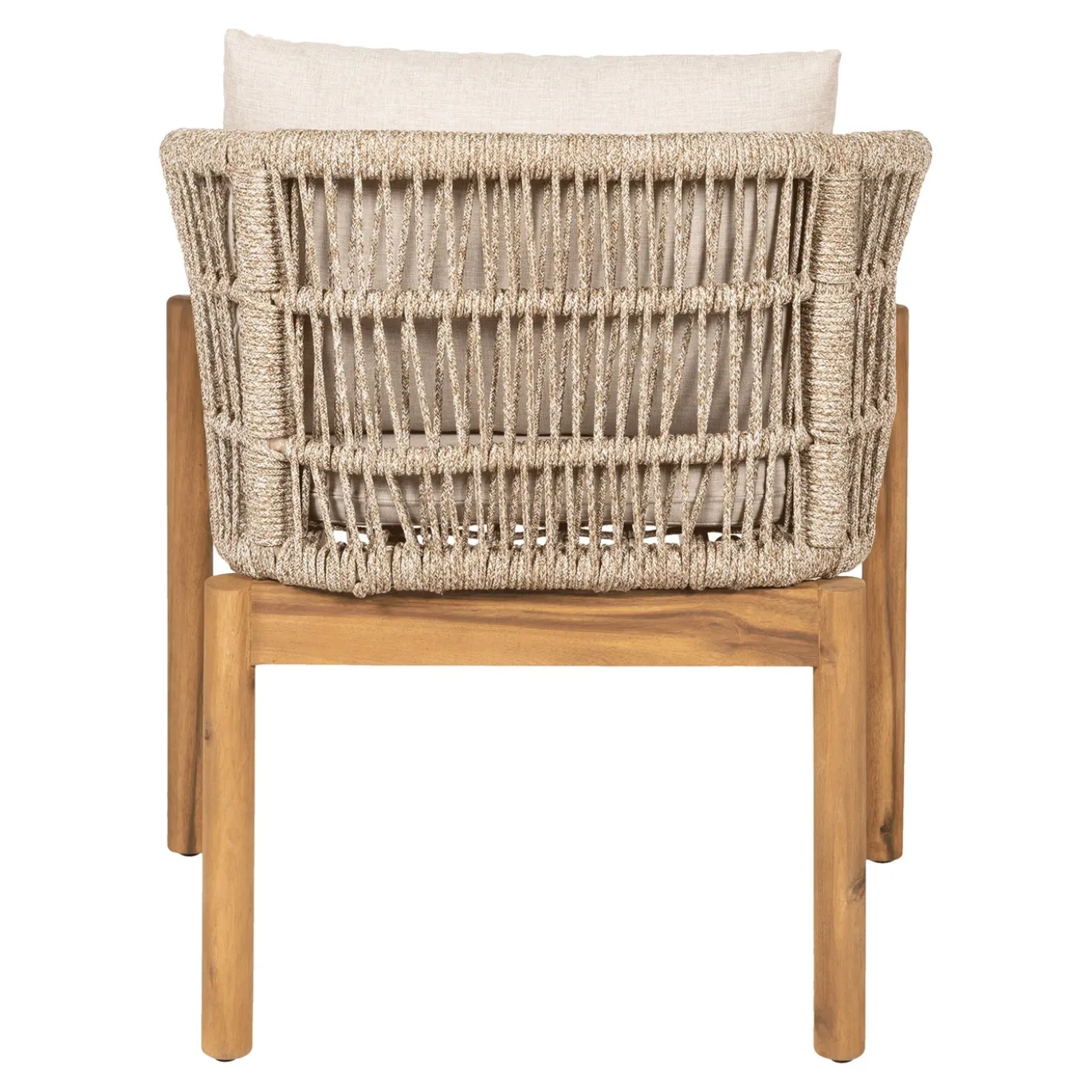 House Nordic Eetkamerstoel Terracina Acacia Bruin/Beige
