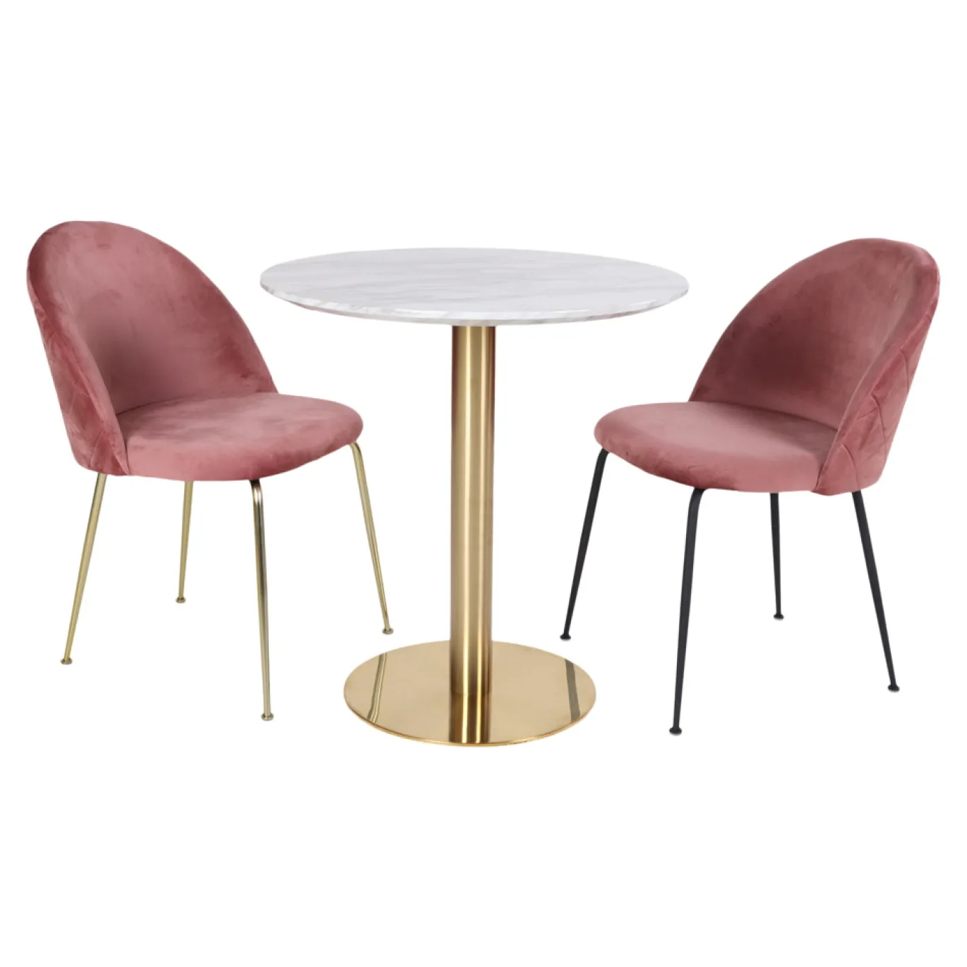 House Nordic Eetkamertafel Bolzano Marmerlook Ø70cm