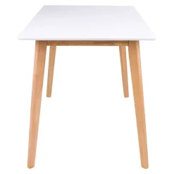 House Nordic Eetkamertafel Vojens Wit/Naturel 120cm