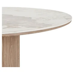 House Nordic Eettafel Athens Keramisch Wit/Bruin 210cm