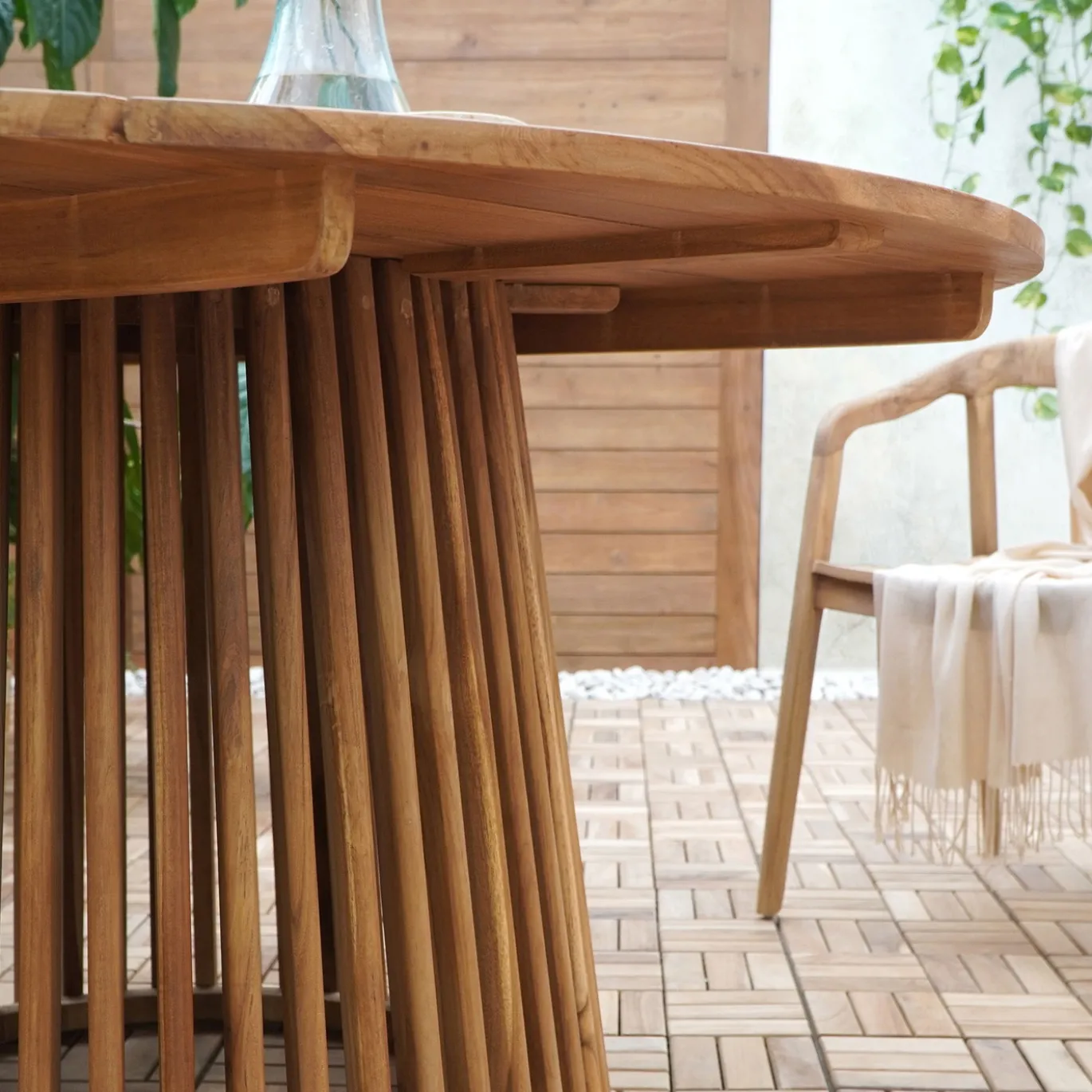 House Nordic Eettafel Lorca Teak Naturel 120cm