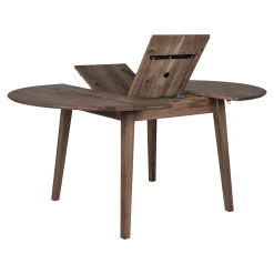 House Nordic Eettafel Metz Eikenhout Walnoot Uitschuifbaar 118-158cm
