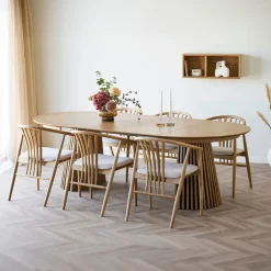 House Nordic Eettafel Osaka Naturel Uitschuifbaar 120-240cm