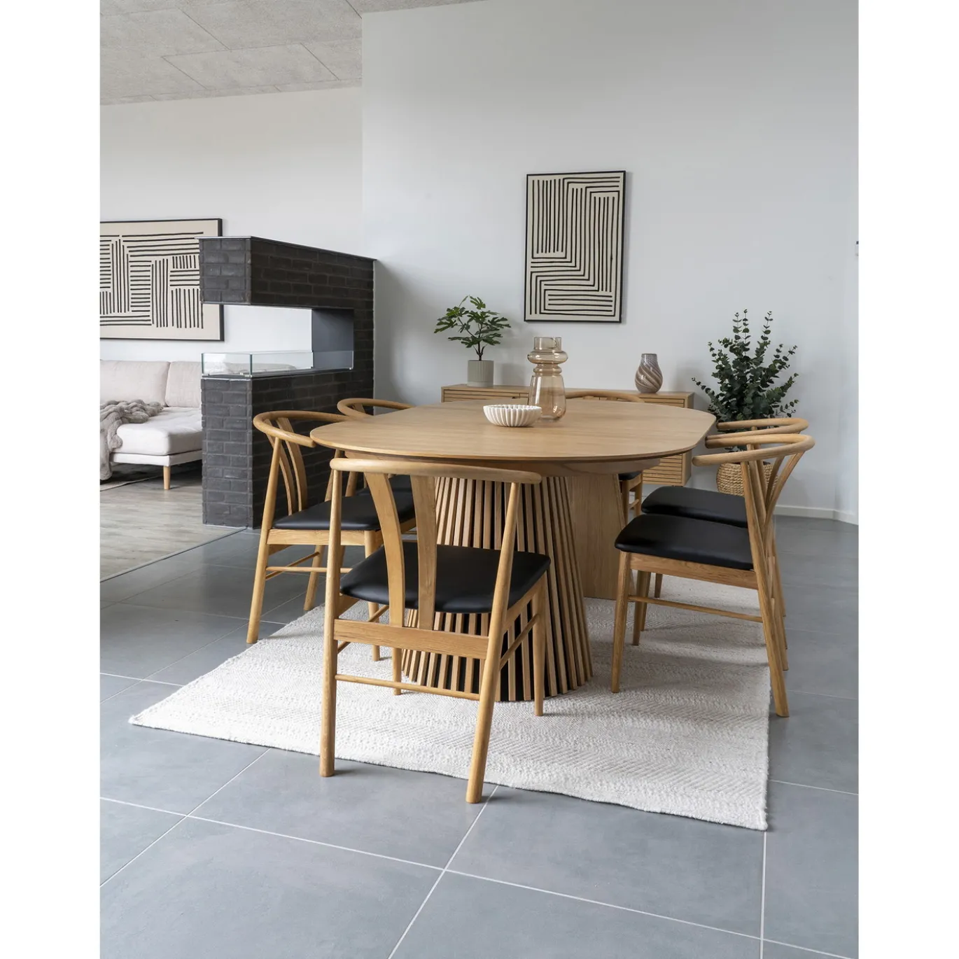 House Nordic Eettafel Osaka Naturel Uitschuifbaar 120-240cm