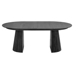 House Nordic Eettafel Osaka Zwart 200-250-300cm