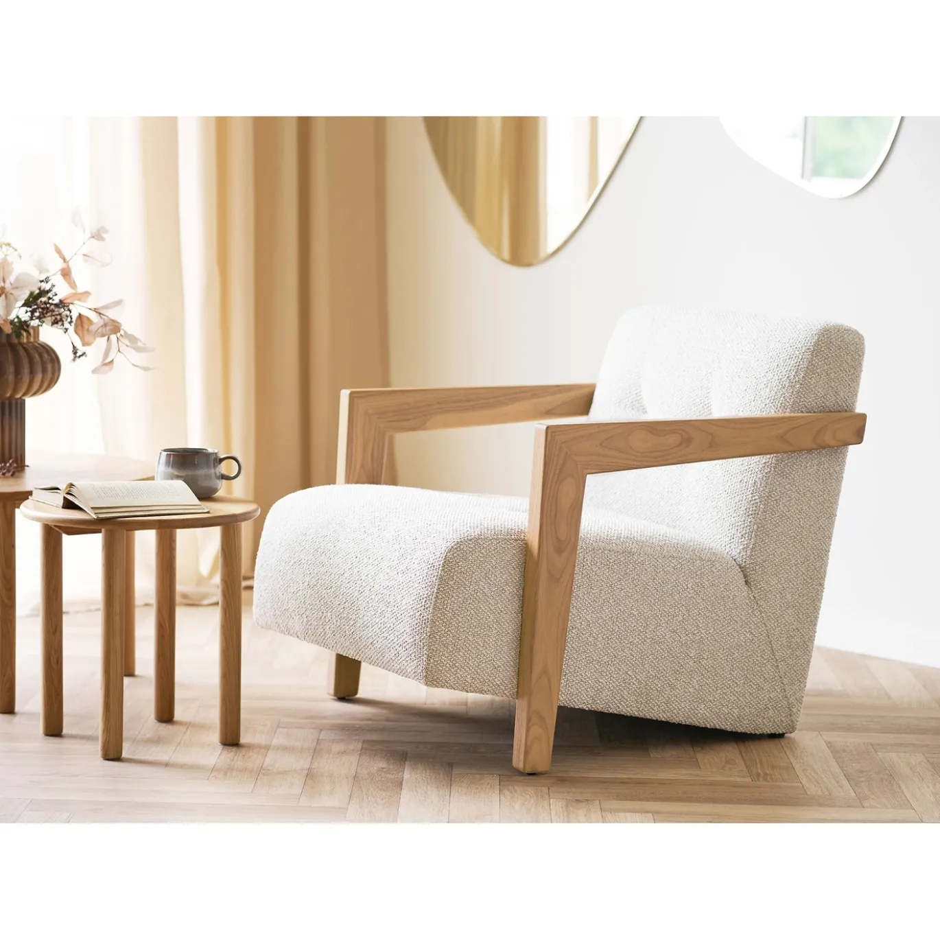 House Nordic Fauteuil Caracas Met Armleuning Beige