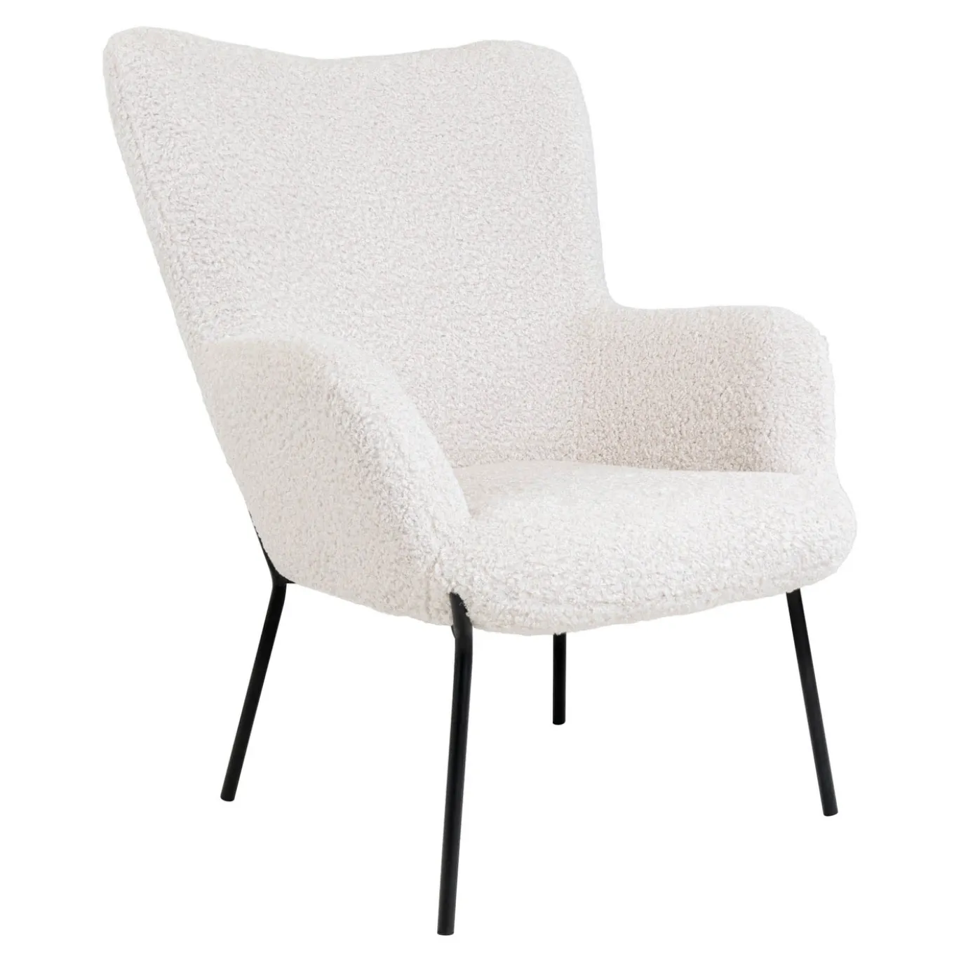 House Nordic Fauteuil Glasgow met Voetenbankje Wit