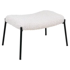 House Nordic Fauteuil Glasgow met Voetenbankje Wit