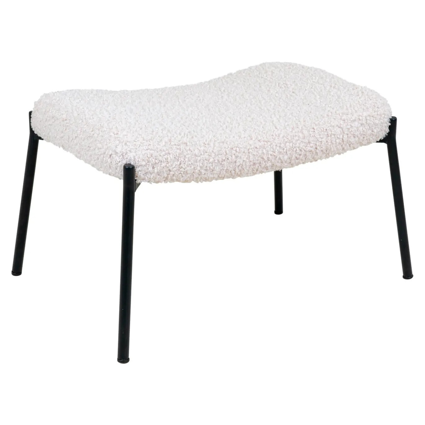 House Nordic Fauteuil Glasgow met Voetenbankje Wit