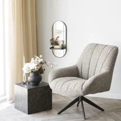 House Nordic Fauteuil Grandola Draaibaar Lounge Grijs
