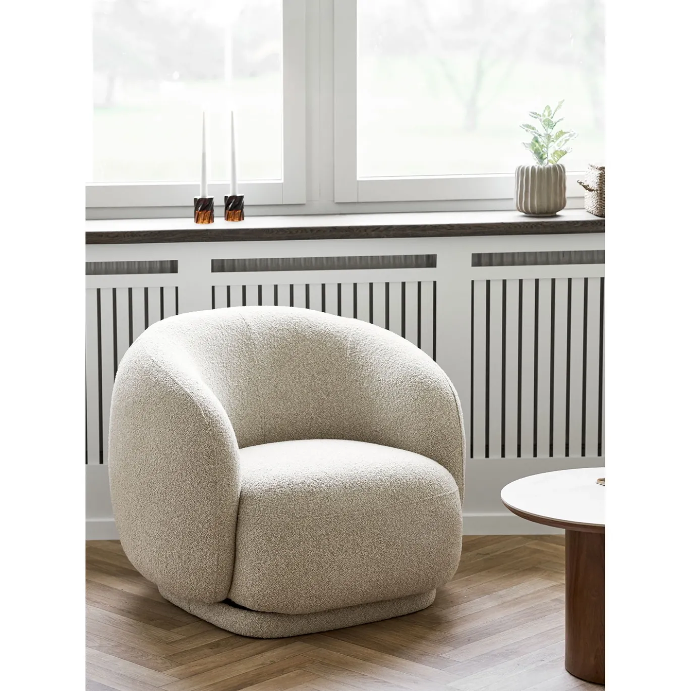 House Nordic Fauteuil Hawkes Draaibaar Zand
