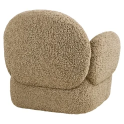 House Nordic Fauteuil Messina Draaibaar Bouclé Lichtbruin