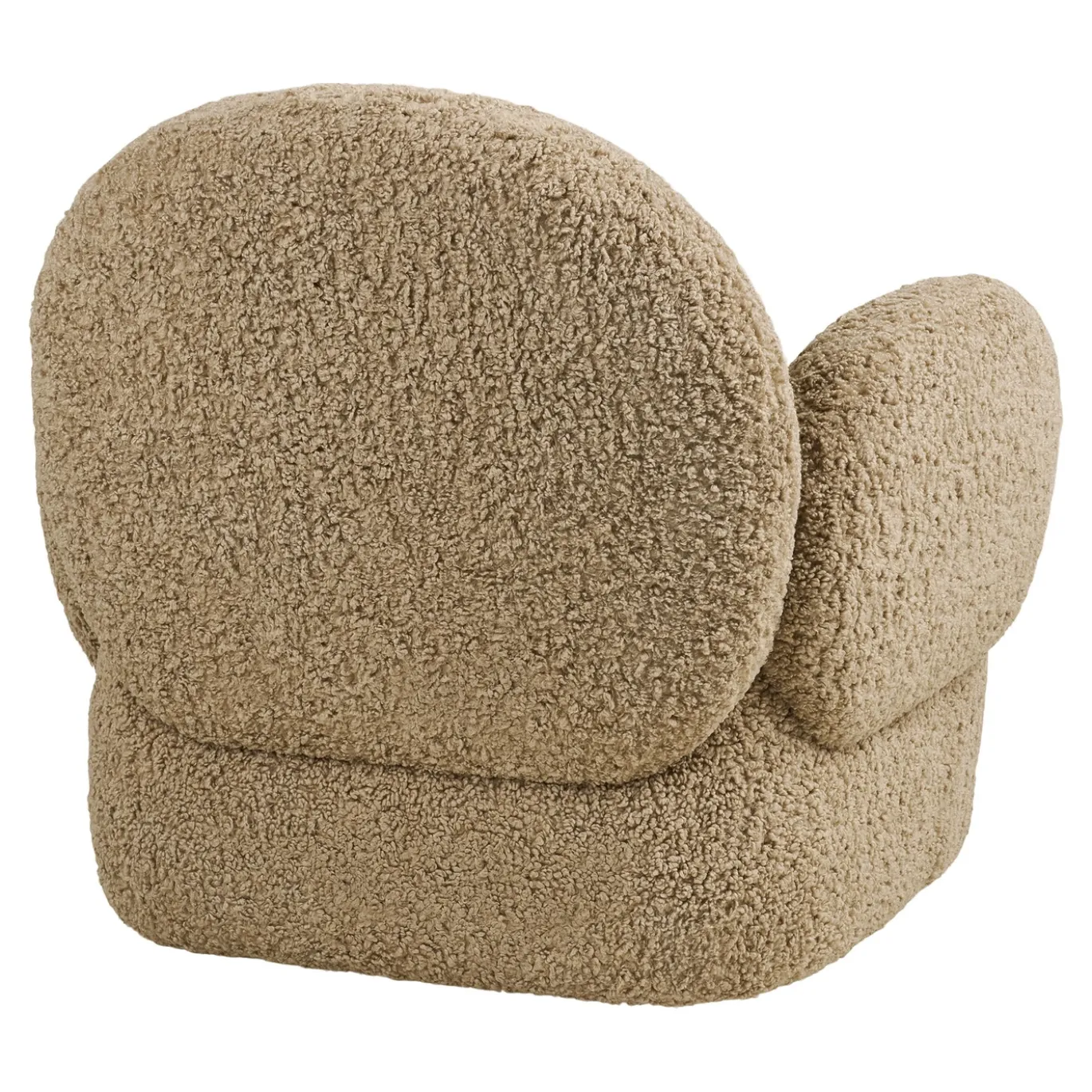 House Nordic Fauteuil Messina Draaibaar Bouclé Lichtbruin