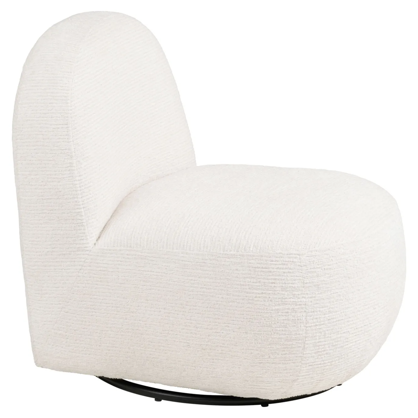 House Nordic Fauteuil Milo Draaibaar Wit