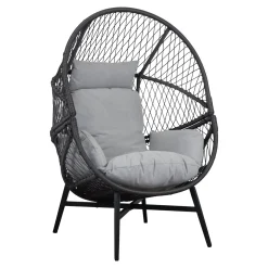 House Nordic Fauteuil Rosario Rotan Zwart