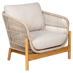 House Nordic Fauteuil Terracina Acacia Bruin/Beige