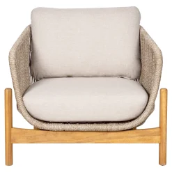 House Nordic Fauteuil Terracina Acacia Bruin/Beige