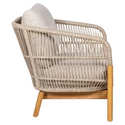 House Nordic Fauteuil Terracina Acacia Bruin/Beige