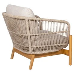House Nordic Fauteuil Terracina Acacia Bruin/Beige