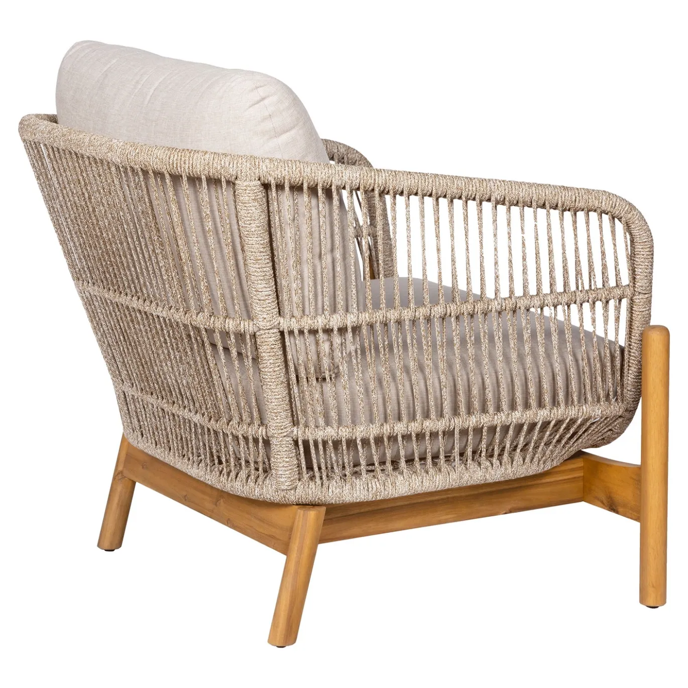 House Nordic Fauteuil Terracina Acacia Bruin/Beige