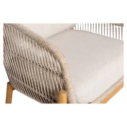 House Nordic Fauteuil Terracina Acacia Bruin/Beige