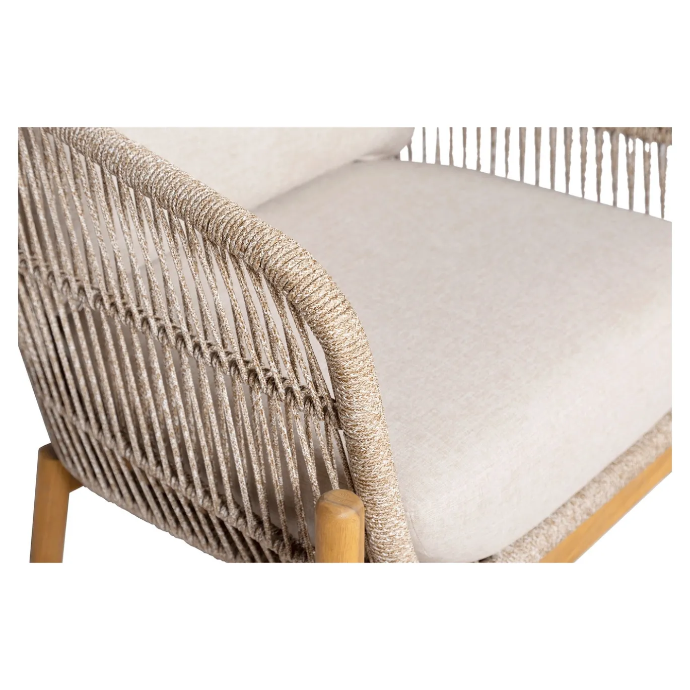 House Nordic Fauteuil Terracina Acacia Bruin/Beige