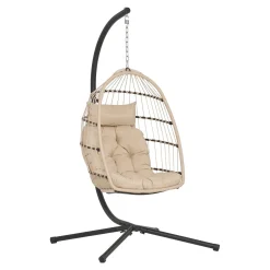 House Nordic Hangstoel Patras Beige/Grijs