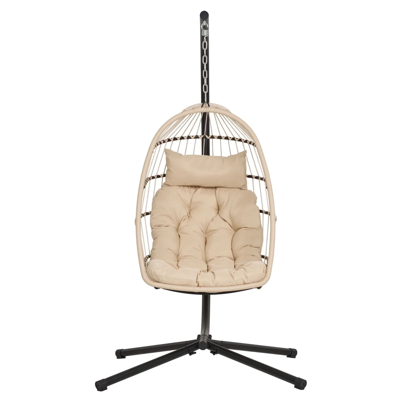 House Nordic Hangstoel Patras Beige/Grijs
