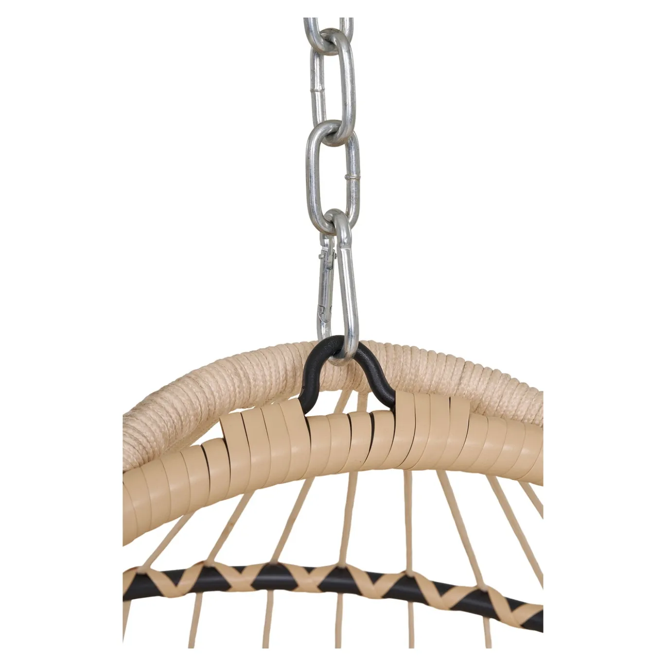 House Nordic Hangstoel Patras Beige/Grijs