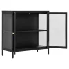 House Nordic Kast Dalby Staal Zwart 80cm