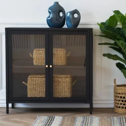 House Nordic Kast Dalby Staal Zwart 80cm
