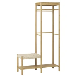 House Nordic Kledingrek Ember Wicker en Bamboe Naturel