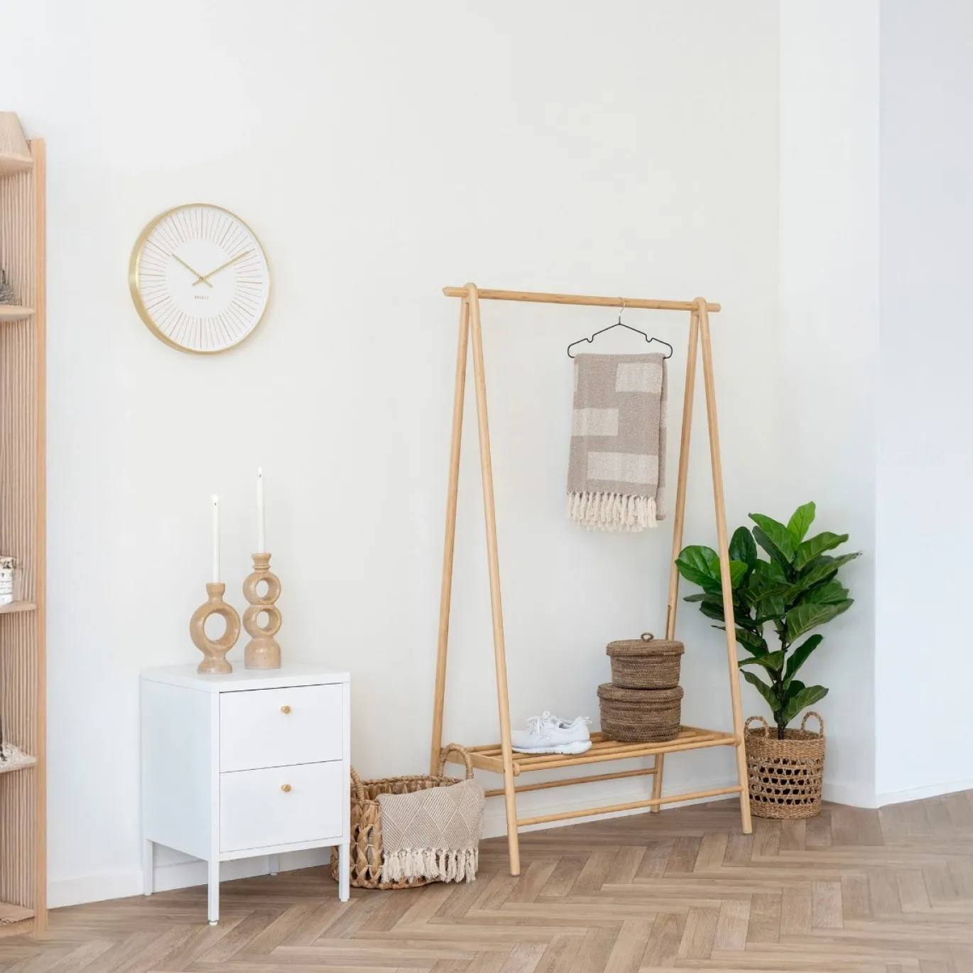 House Nordic Kledingrek Manaus Bamboe Naturel