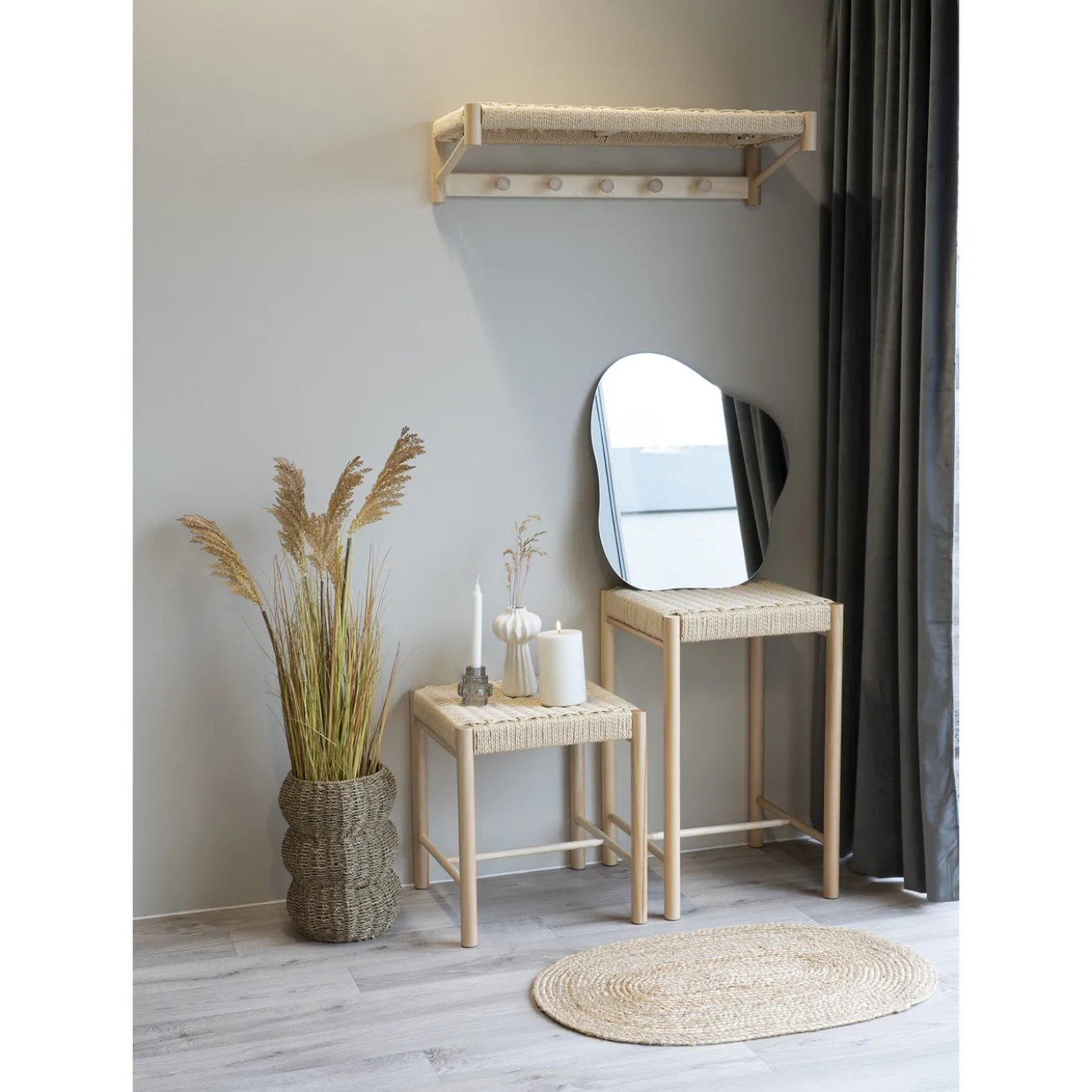 House Nordic Kruk Abano Populier Naturel Wicker