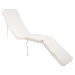 House Nordic Ligstoel Arrecife Met Kussen Naturel/Wit
