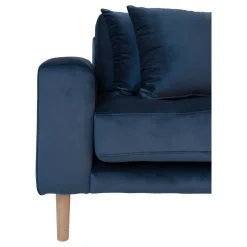 House Nordic Lounge Bank Lido Rechts Donkerblauw Velvet