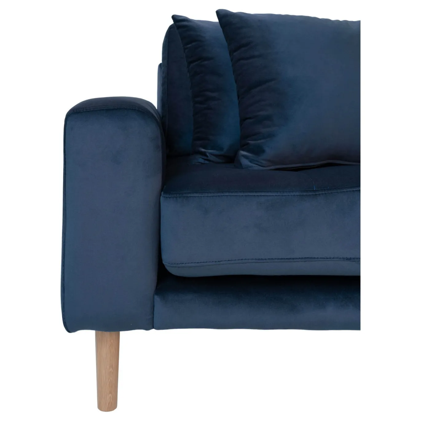 House Nordic Lounge Bank Lido Rechts Donkerblauw Velvet