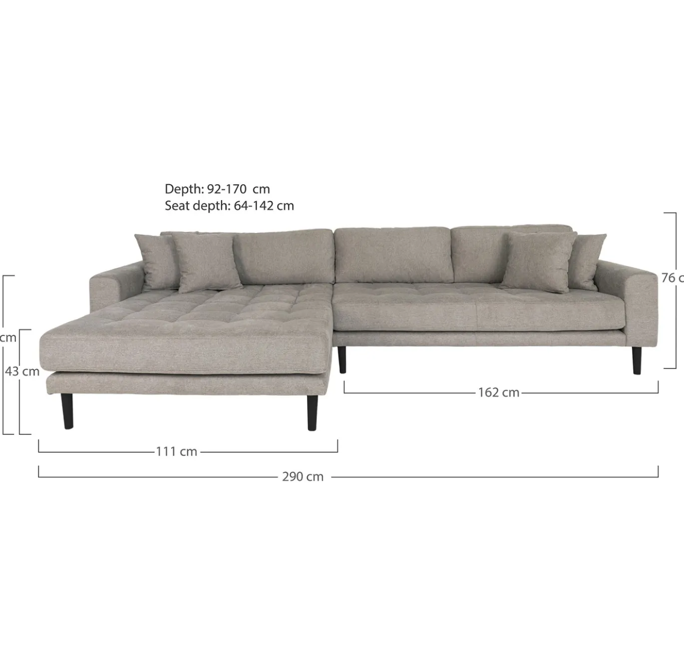 House Nordic Lounge Bank Lido Links Stone