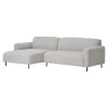 House Nordic Loungebank Salvador Links Bouclé Lichtgrijs