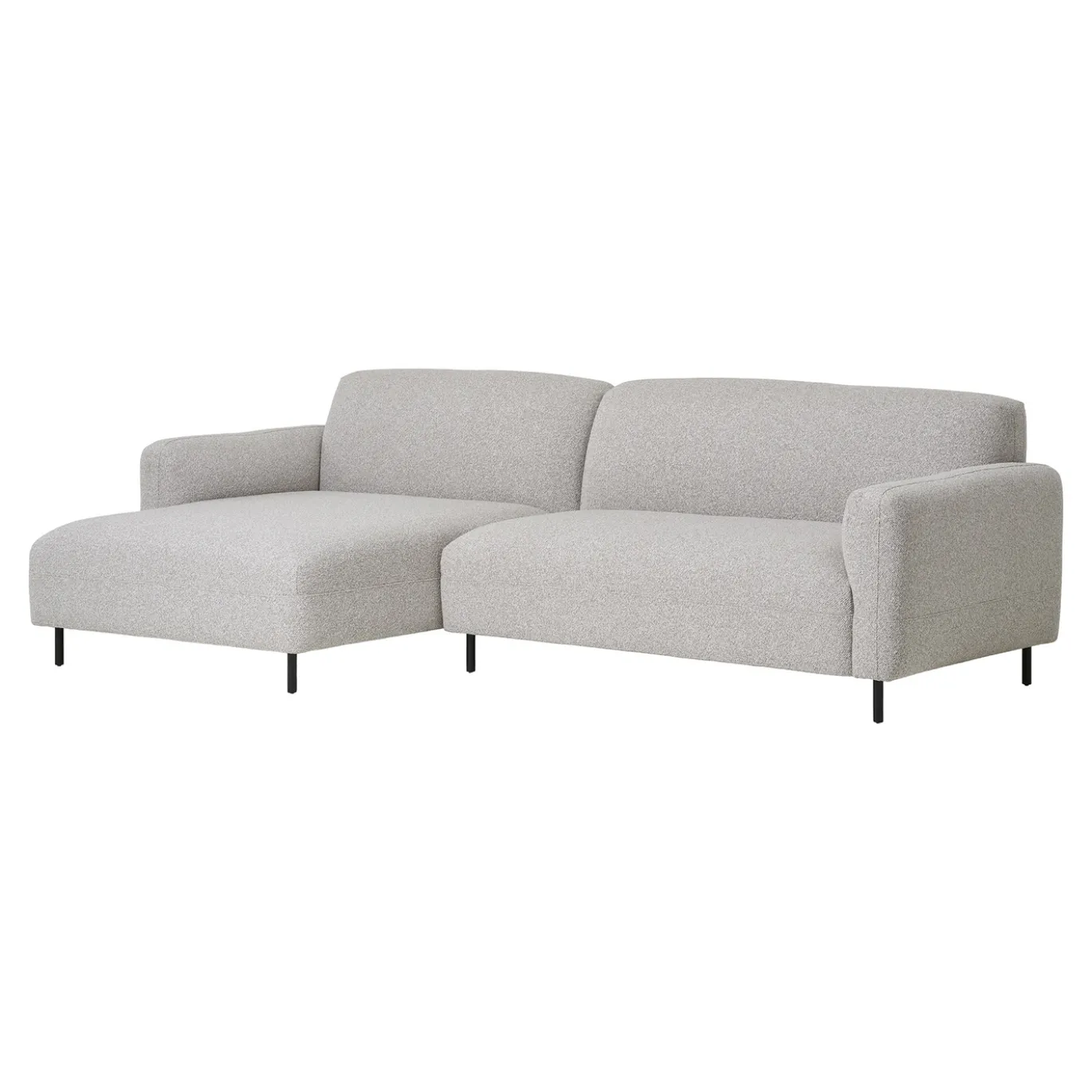 House Nordic Loungebank Salvador Links Bouclé Lichtgrijs