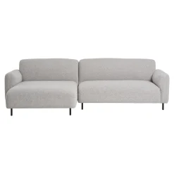 House Nordic Loungebank Salvador Links Bouclé Lichtgrijs